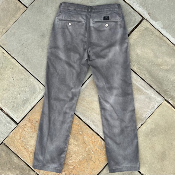 Upcycled Vans Twill Work Pants Overdyed Black Grey - Picture 2 of 6